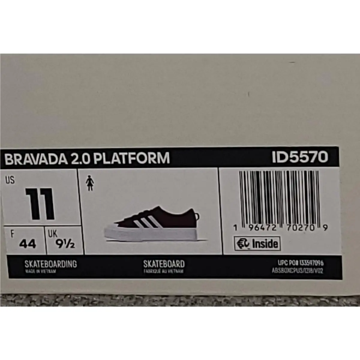 Adidas shoes - adidas Bravada - Bravada - ID5570 - red and white (UPC: 196472702679) 3