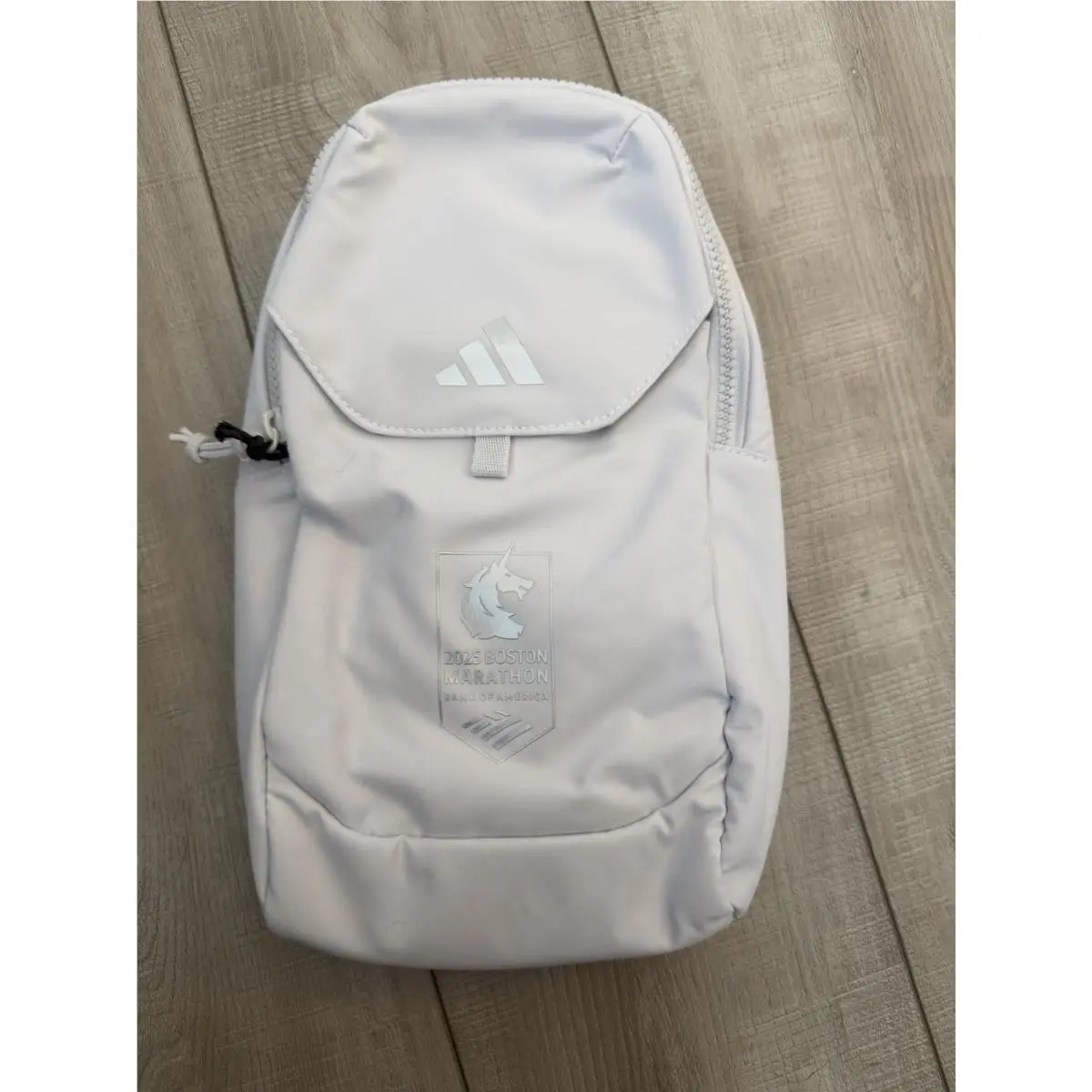 Boston Marathon 2025 129th Sling Bag Gray Zipper Pocket Run Essentials 3 by Adidas