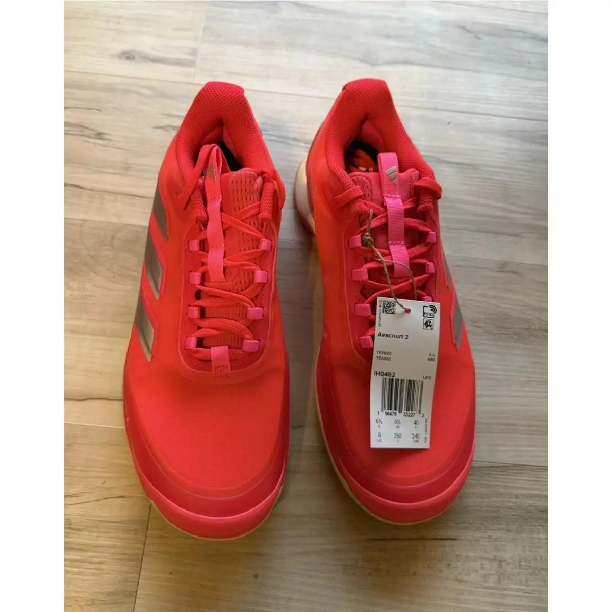 Adidas Avacourt 2 Women Size 8 Tennis / Pickleball Shoes Lucid Red