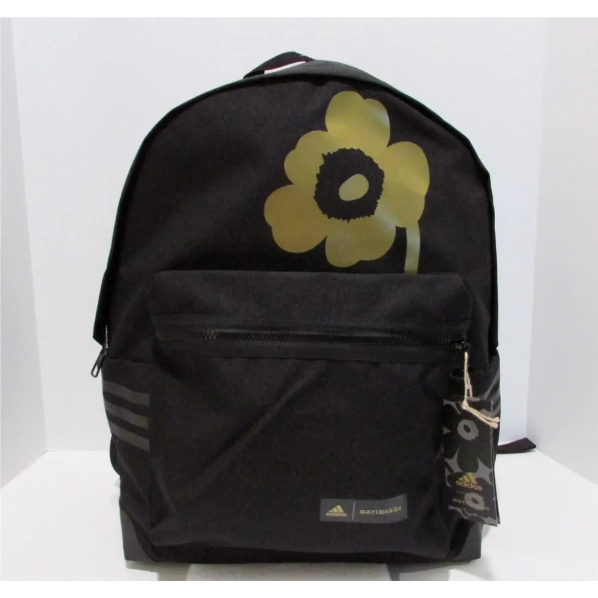 Adidas x Marimekko Backpack Collab Black Gold Poppy Flower Rare