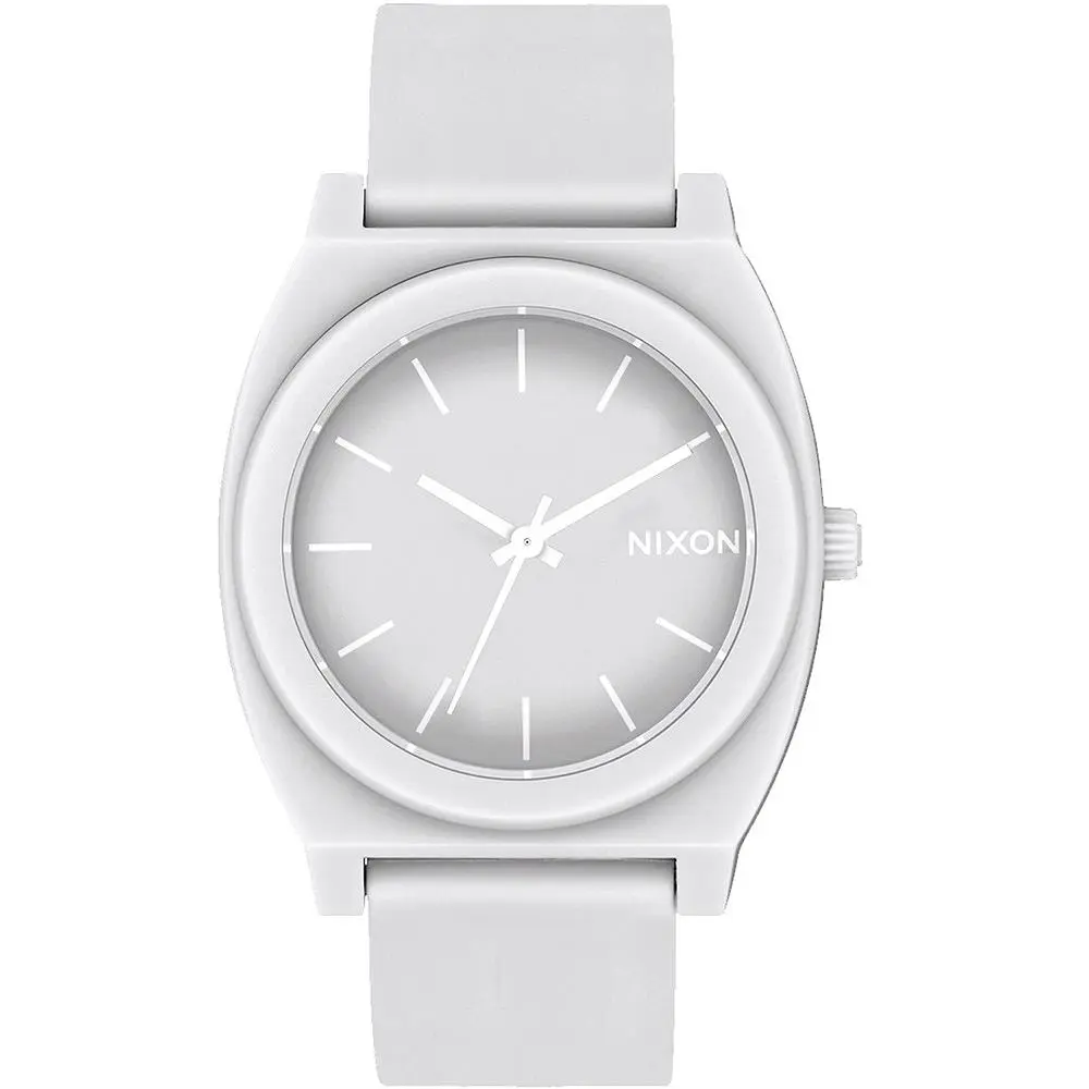 Timeteller P White Dial White Rubber Strap Women`s Watch A119-3012-00 by Nixon