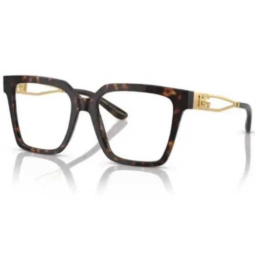 Dolce Gabbana DG3376B 502 Eyeglasses Women`s Havana Full Rim Square Shape 51mm