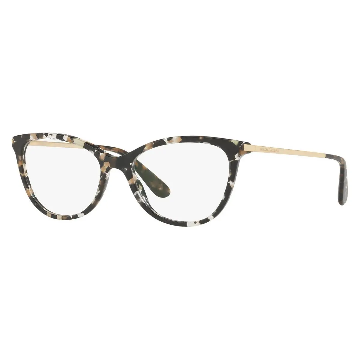 Dolce Gabbana Woman Eyeglasses 0DG3258 911 54mm Cube Black/gold