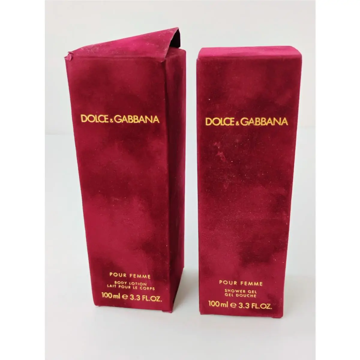 Dolce Gabbana Pour Femme Perfumed Shower Gel + Body Lotion 3.3 Fl Oz B2