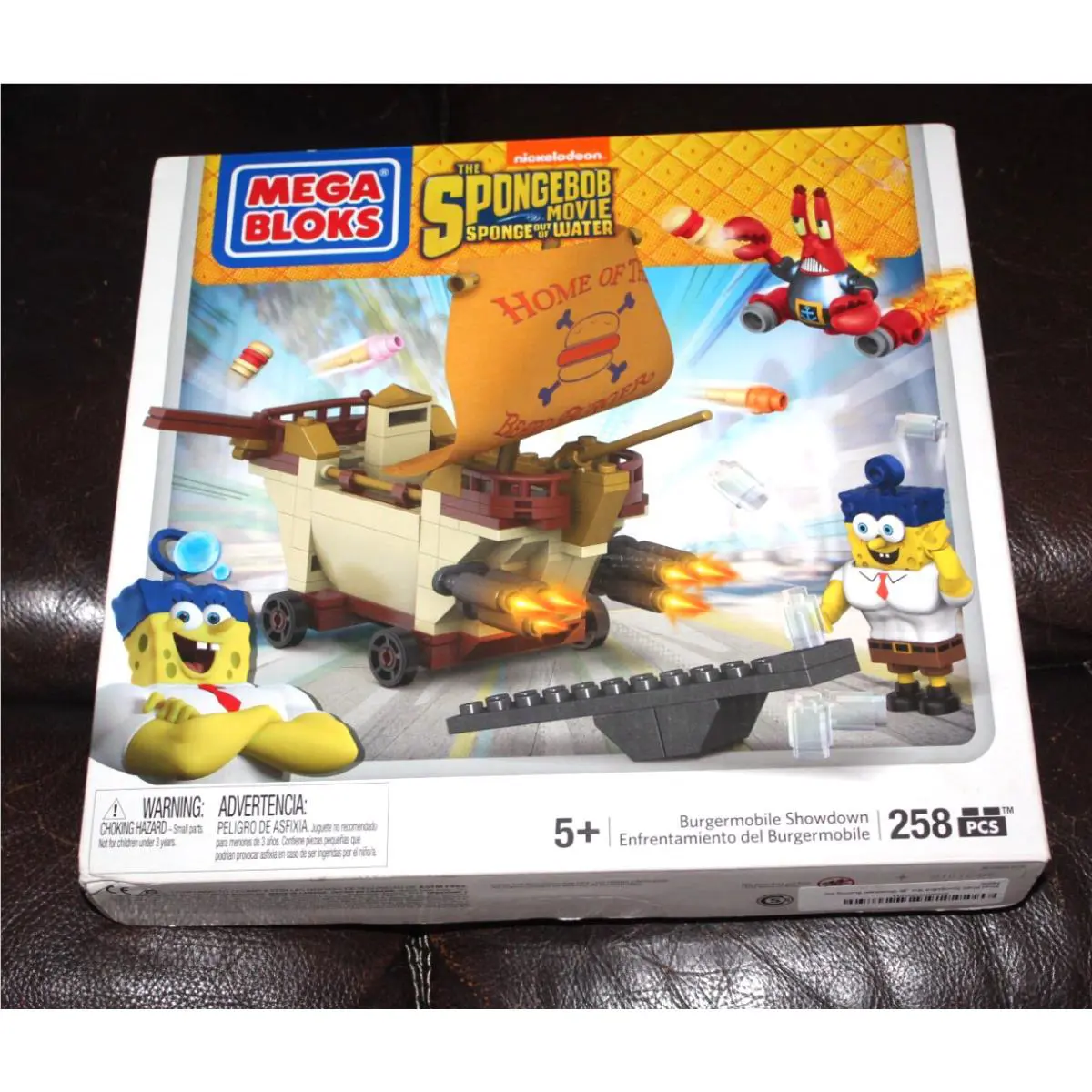 Spongebob Mega Bloks Burgermobile Movie Sponge Out of Water - YS6 -=
