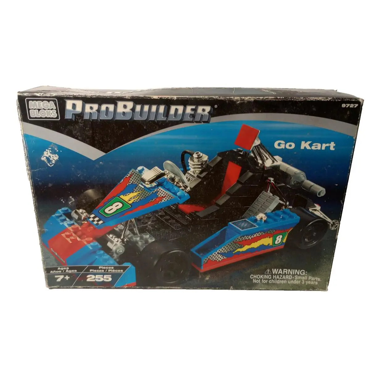 Mega Bloks Pro Builders GO Cart 255 Pieces 9727