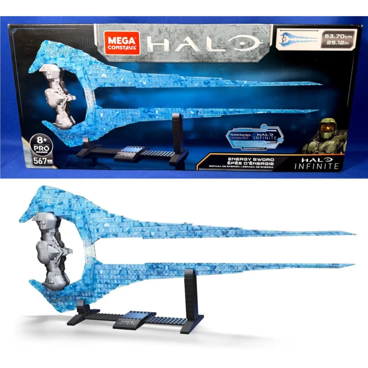 Energy Sword Mega Bloks Construx Halo GPB05 - Over 2 Feet Long Pro Builders
