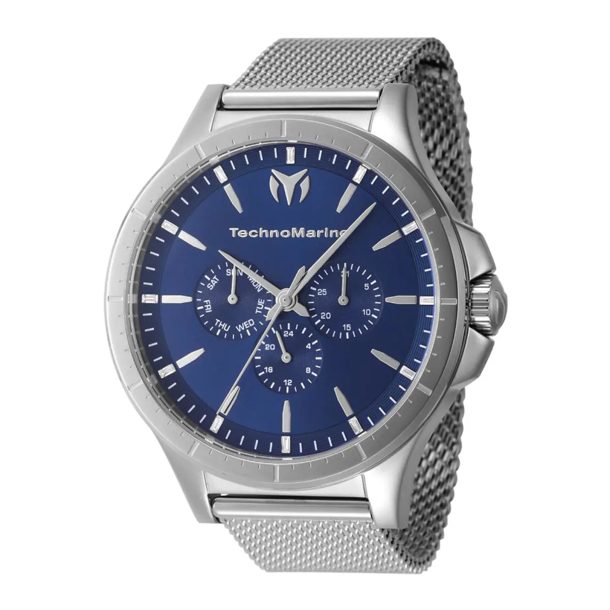 Technomarine TM-822019 Moonsun Men`s Watch 45mm Stainless Steel Blue Dial