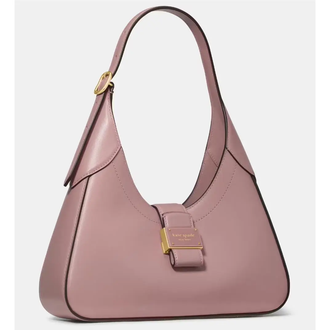 Kate Spade Nouveau Platinum Gray Leather Small Shoulder Bag KL542