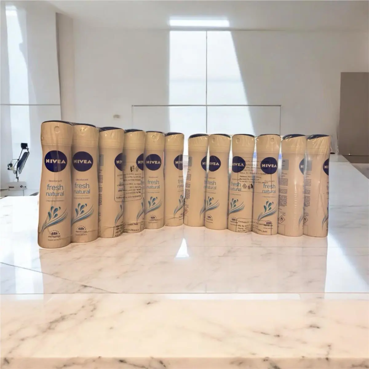 Nivea Fresh Natural Long Lasting Freshness 48h Protection 12 Bottles 150ml