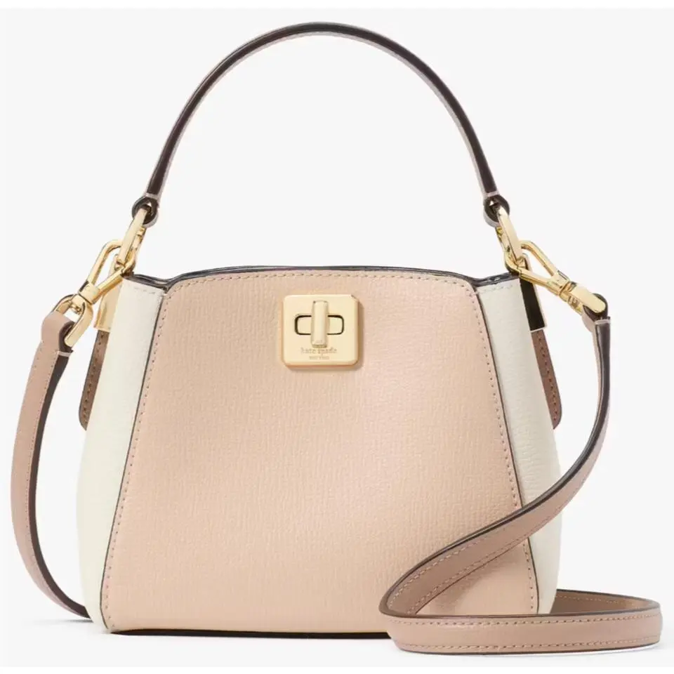 Kate Spade Phoebe Beige Ivory Mini Top Handle Crossbody Bag KK134