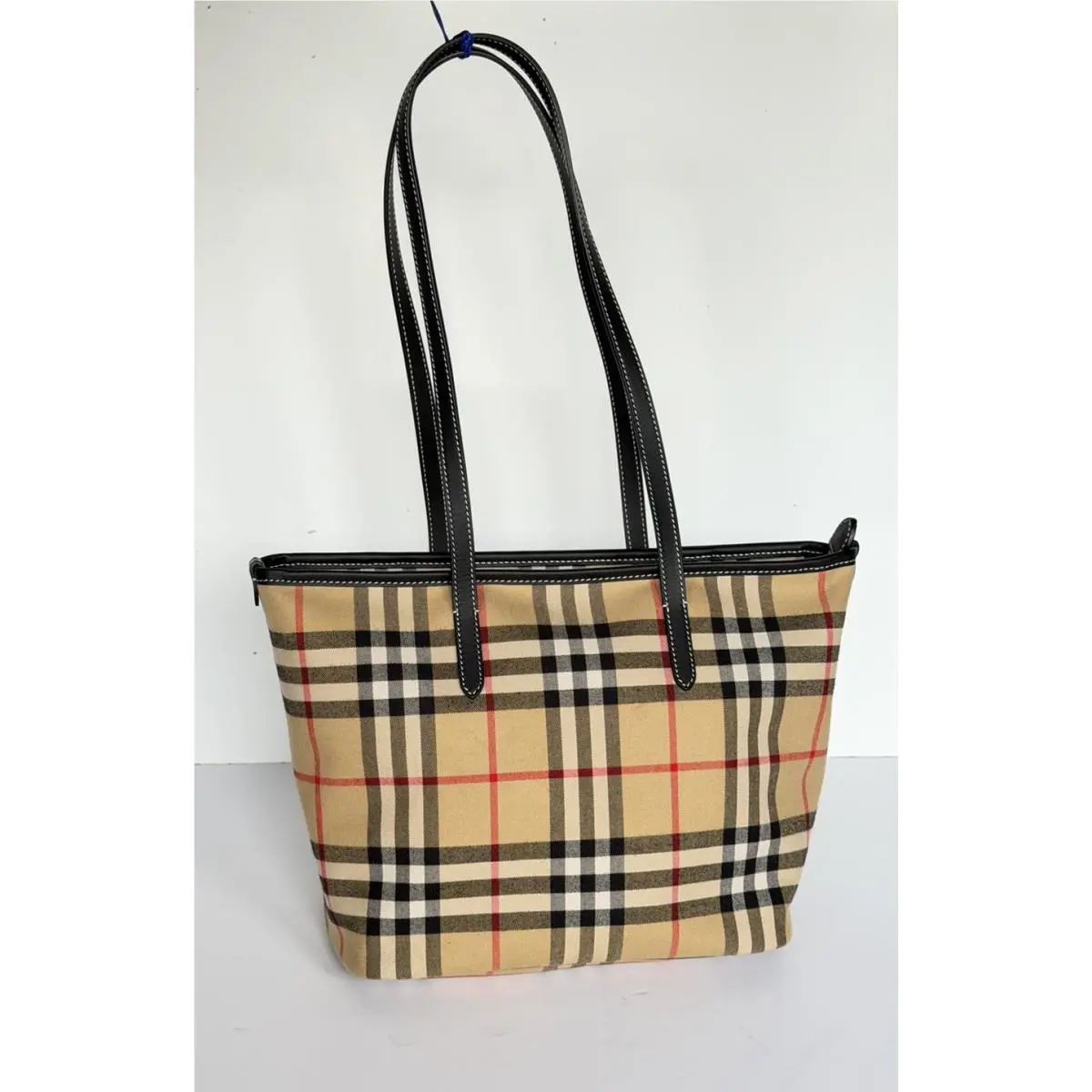 Burberry Small Zip Closure Tote Bag Archive Beige IP Check 8112056 IT