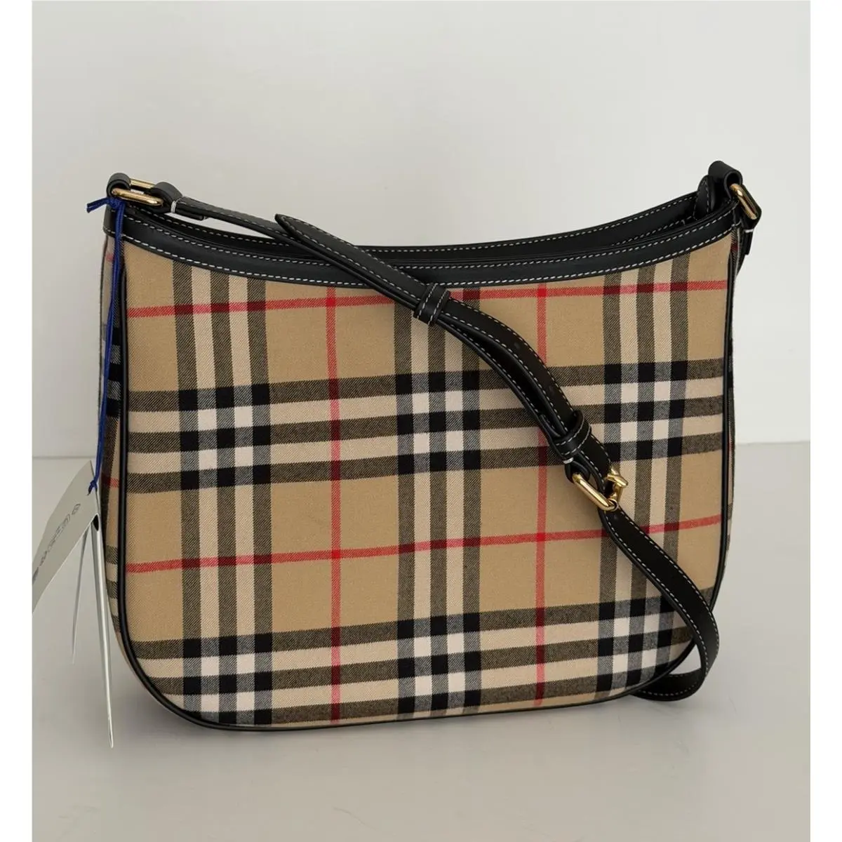Burberry Zip Closure Archive Beige IP Check Satchel Bag 8111415 IT