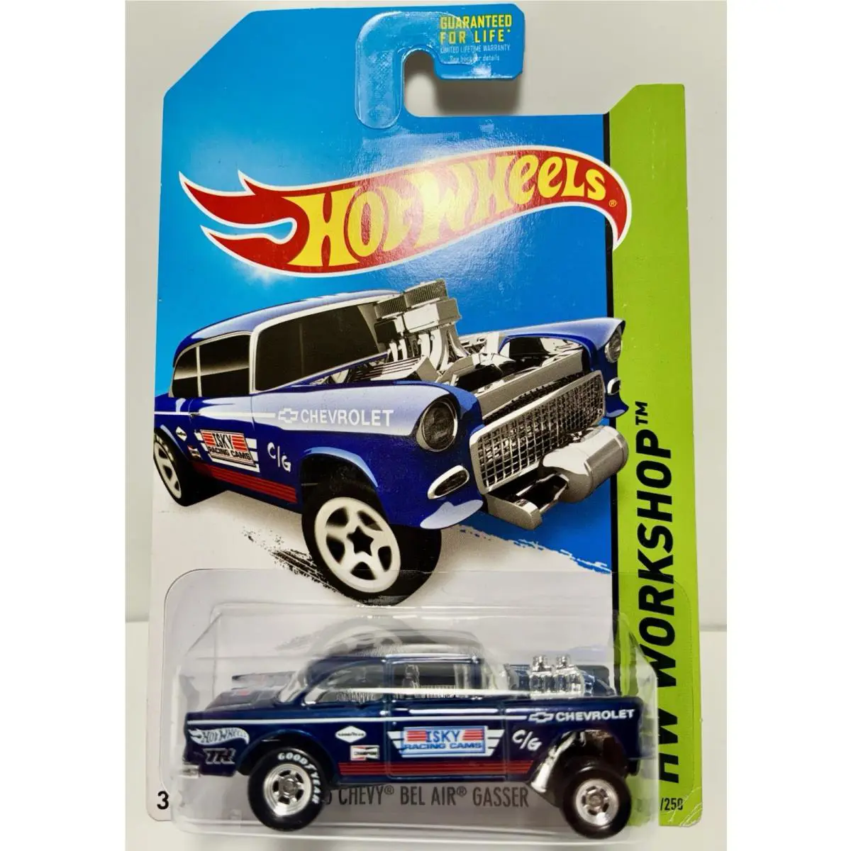 Hot Wheels ‘55 Chevy Bel Air Gasser 2014 US Super Treasure Hunt Clean Card