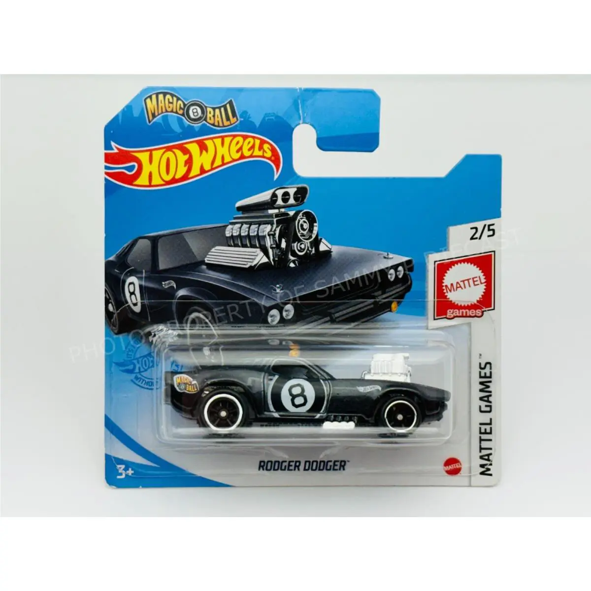 Hot Wheels 2021 Super Treasure Hunt Rodger Dodger Rare Short Card