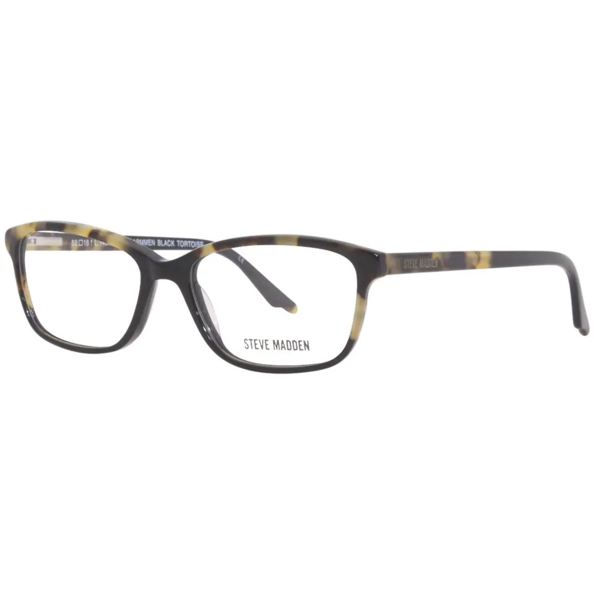 Carmmen Eyeglasses Frame Women`s Black Tortoise Full Rim 52mm by Steve Madden