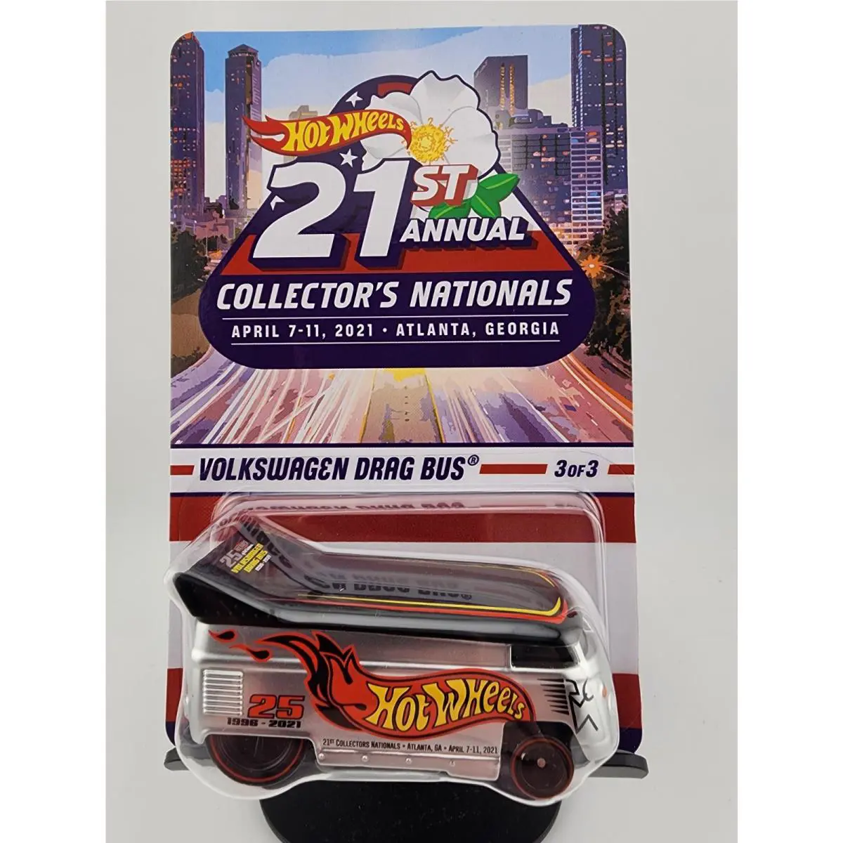 Hot Wheels Volkswagen Drag Bus 2021 21st Nationals Atlanta Finale Low 545