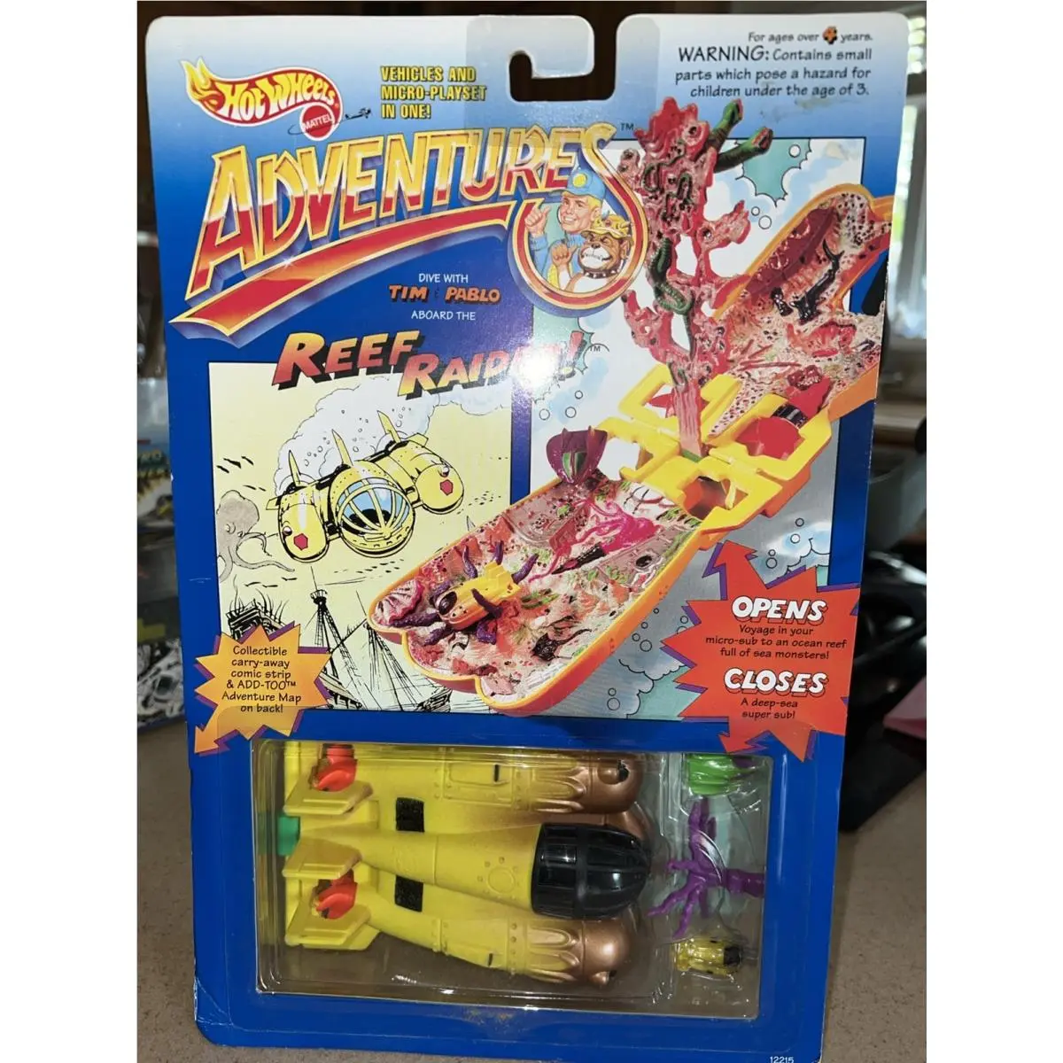 Vintage 1994 Mattel Hot Wheels Adventures Reef Raiders Nos