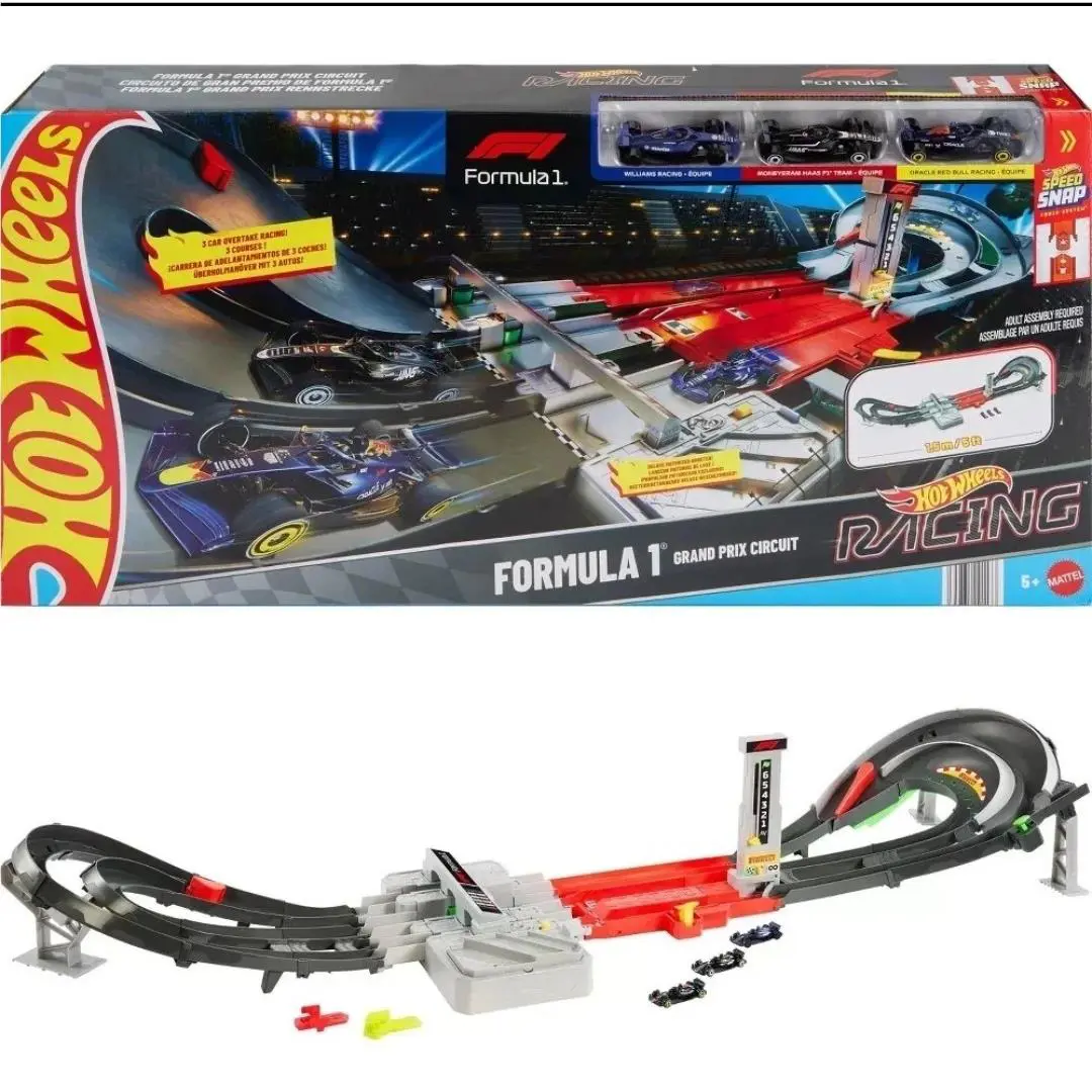 Hot Wheels Race Formula 1 Grand Prix Circuit Track Set Free