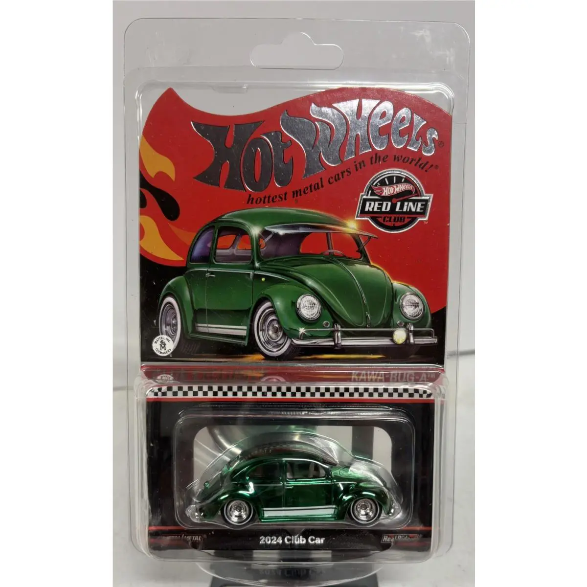 2024 Hot Wheels Rlc Club Exclusive Kawa-bug-a Green w/ Patch Pin Real Riders