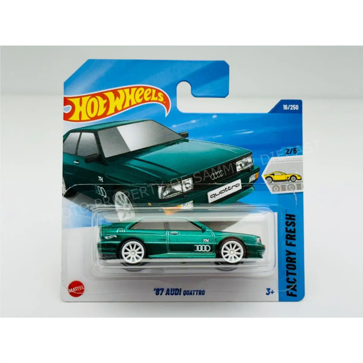 Hot Wheels 2025 Super Treasure Hunt `87 Audi Quattro Rare Short Card