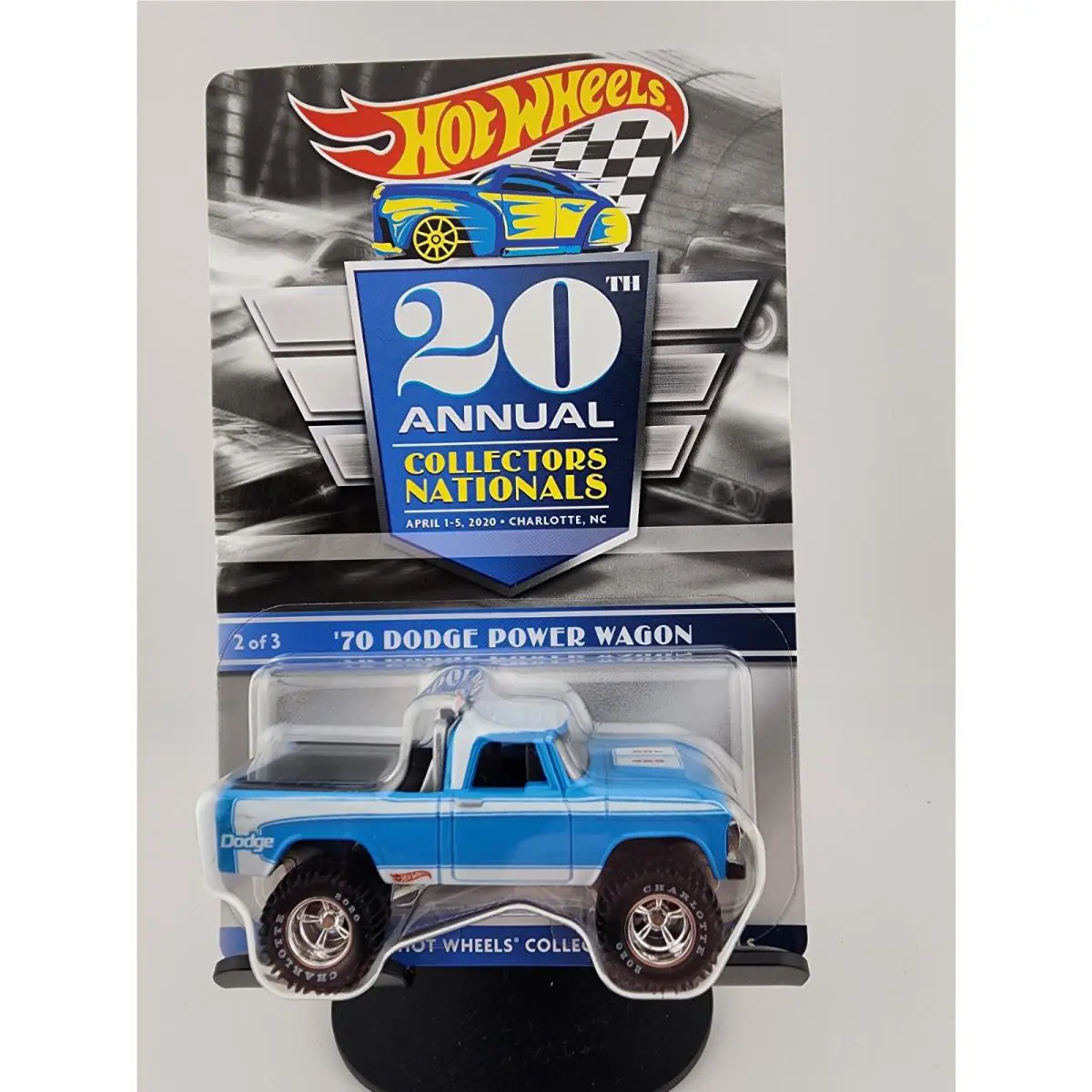 2020 Hot Wheels 20th Nationals Convention Blue 70 Dodge Power Wagon 732/6000 Low
