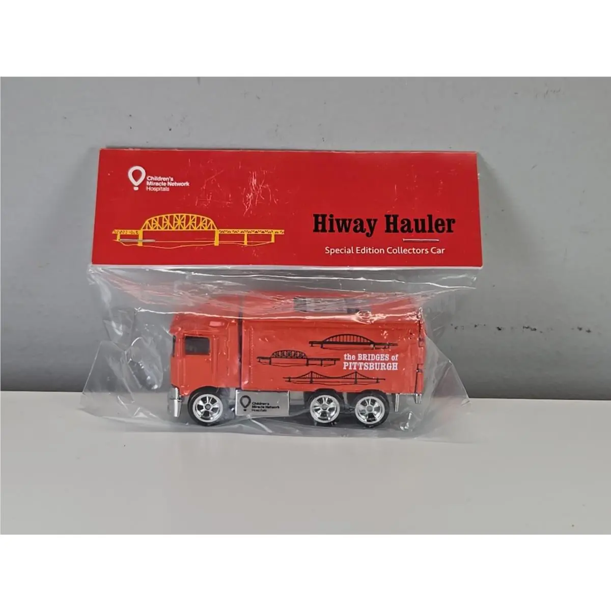 Hot Wheels 17th Nationals Hiway Hauler Baggie Car W/rr Orange 1 OF 60 HC44
