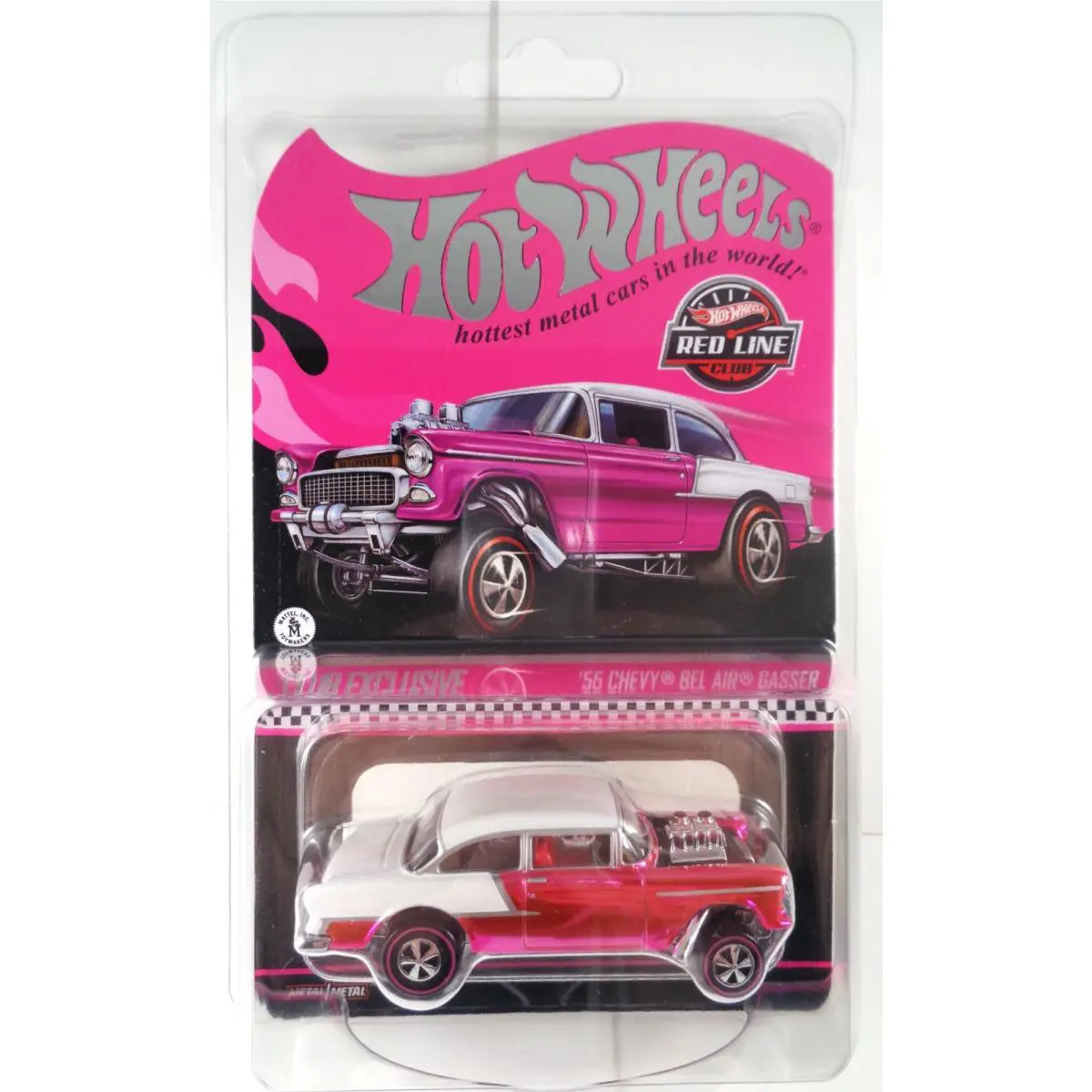 2025 Hot Wheels Convention Rlc Pink Party Car `55 Chevy Bel Air Gas IN Hand