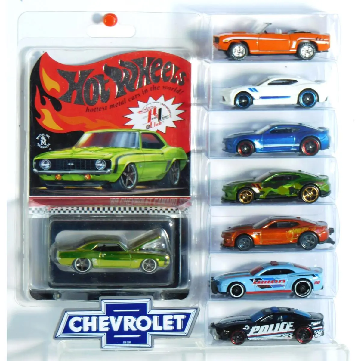 Hot Wheels Matchbox- HW Rlc `69 Camaro 7 Camaro SS - Loose W/pvc Cases