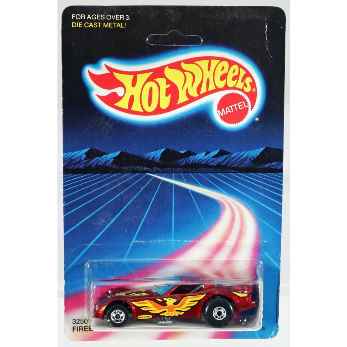 Vintage Hot Wheels Firebird Funny Car - 3250 Never Removed From Pack 1986 Red