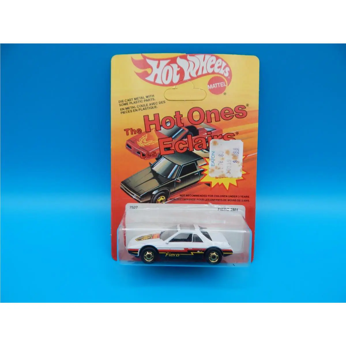 Vintage Hot Wheels Canadien French Card 1982 Fiero The Hot Ones Unpunched J