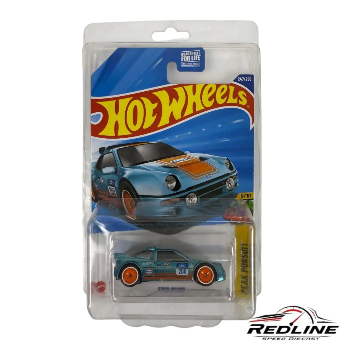 Hot Wheels Ford RS200 Super Treasure Hunt Sth Peak Pursuit H9