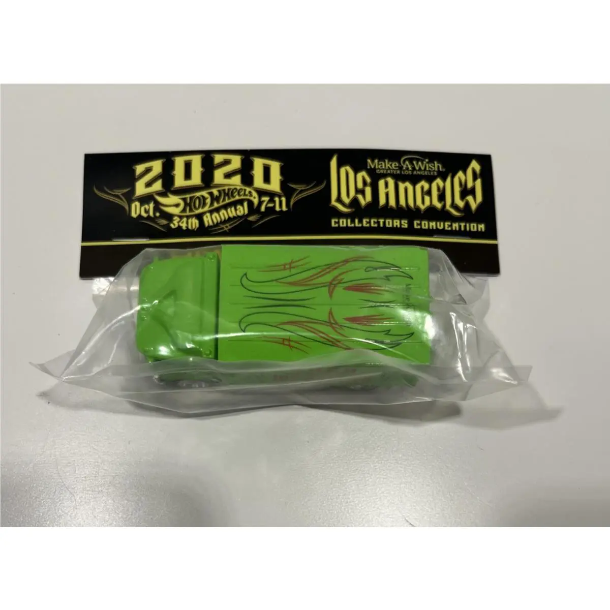 Hot Wheels 34th Convention Hiway Hauler Baggie Car W/rr Lime Green J23