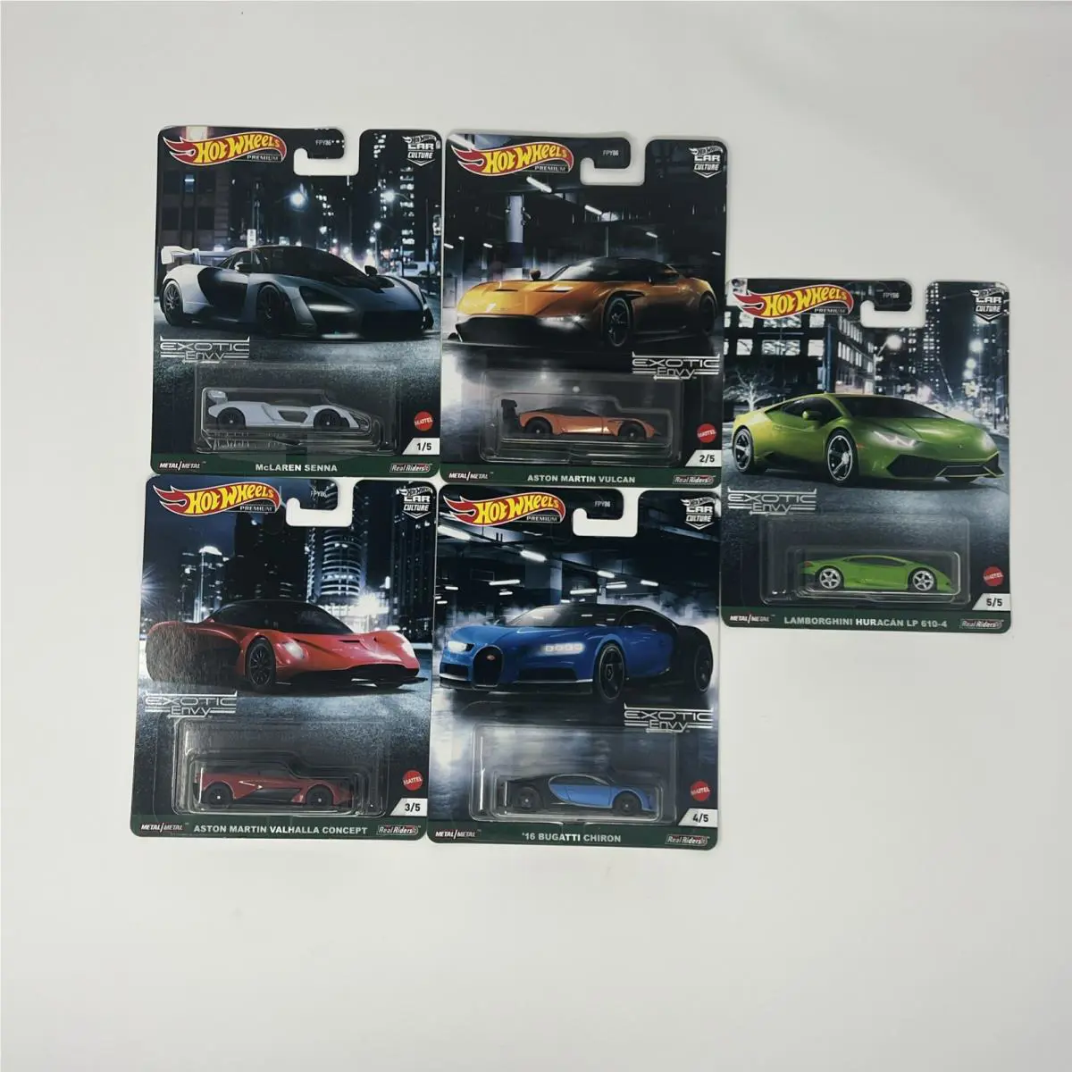 Hot Wheels Exotic Envy Set 2021 Premium Exotic Envy Complete Set Of 5