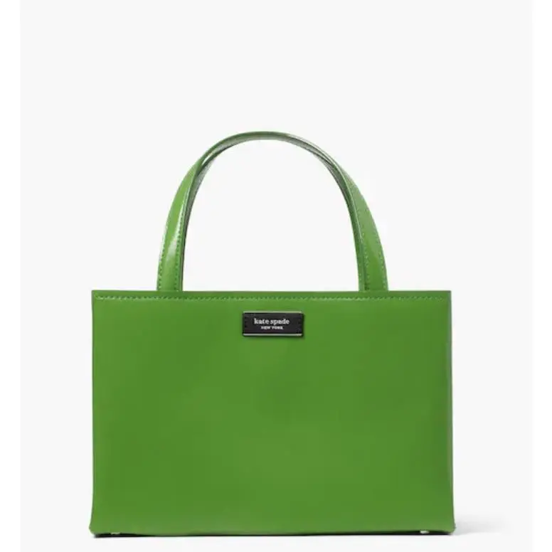 Kate Spade New York Green Sam Icon Leather Small Tote New