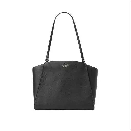 Kate Spade Brim Pebble Leather Laptop Tote Detachable Laptop Sleeve Black Bag