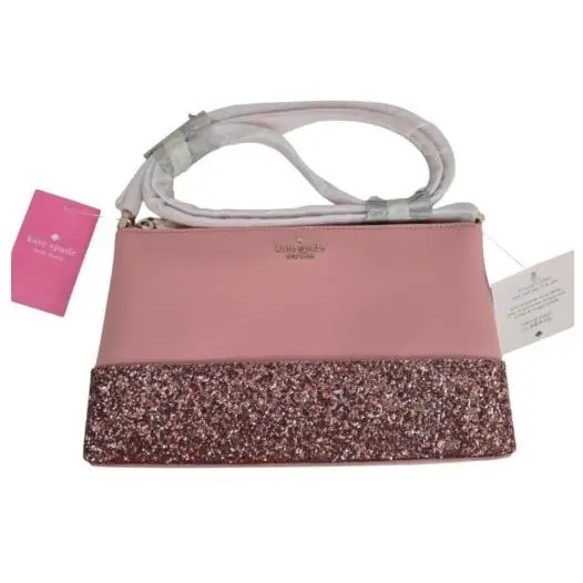 Kate Spade Flash Crossbody Purse Pink Glitter
