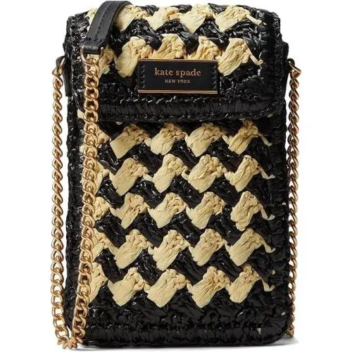Kate Spade New York Summer Crossbody Striped Crochet North/south Phone Crossbody