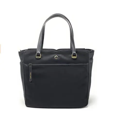 Kate Spade Chelsea Jae Medium Satchel Tote Bag Shoulder Bag Navy Blue Nylon - Exterior: Navy
