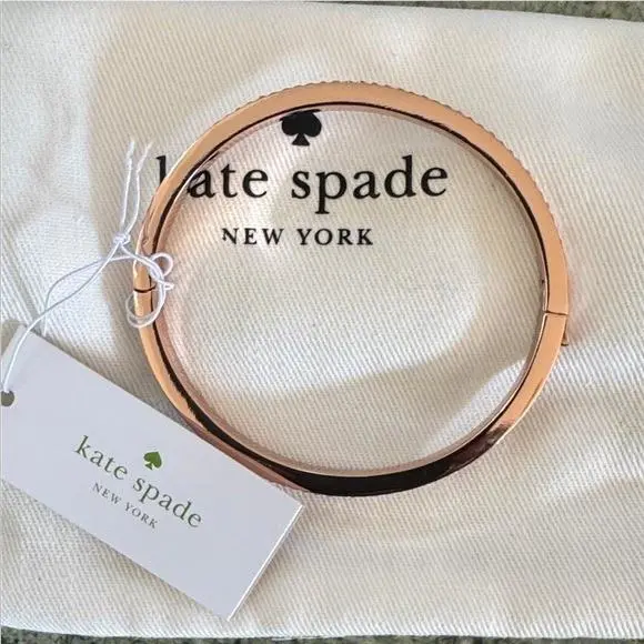 Kate Spade Shiny Rose Gold Pave Bracelet