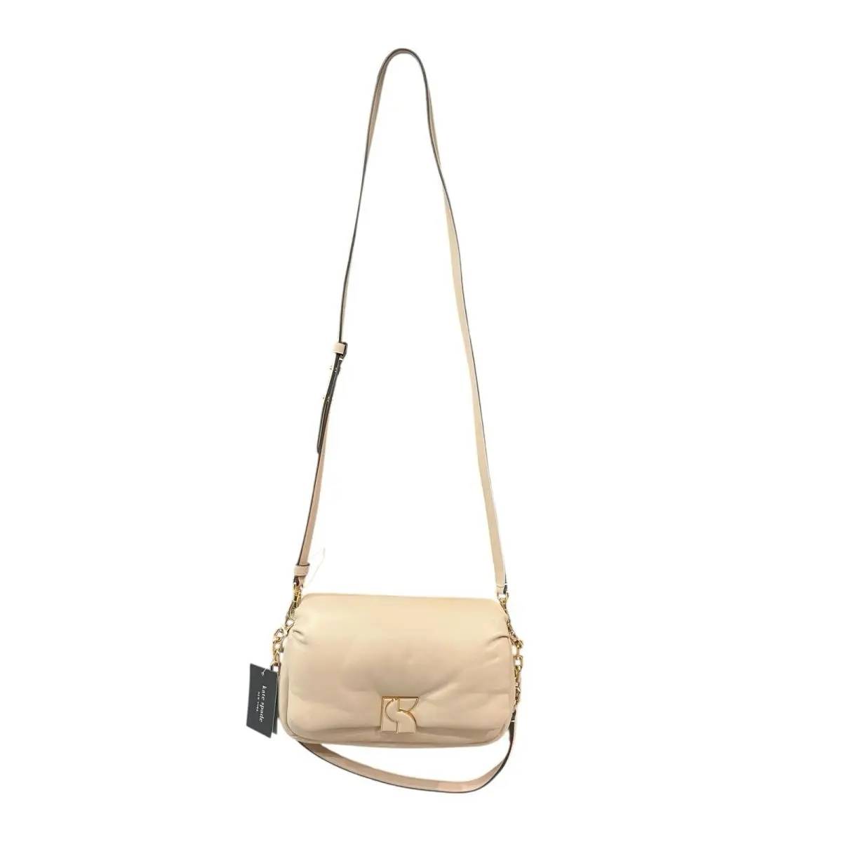 Kate Spade Deco Pebbled Leather Shoulder Bag in Feather Light Pink K1075