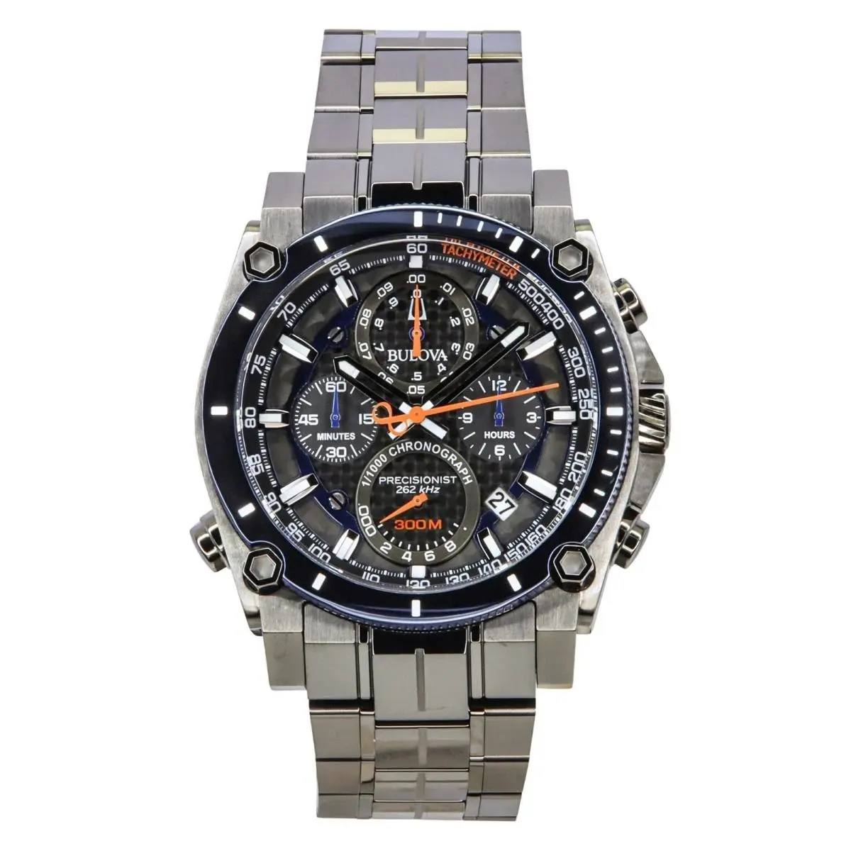 Bulova Precisionist 98B343 Chronograph Men’s Stainless Steel Quartz Analog Watch