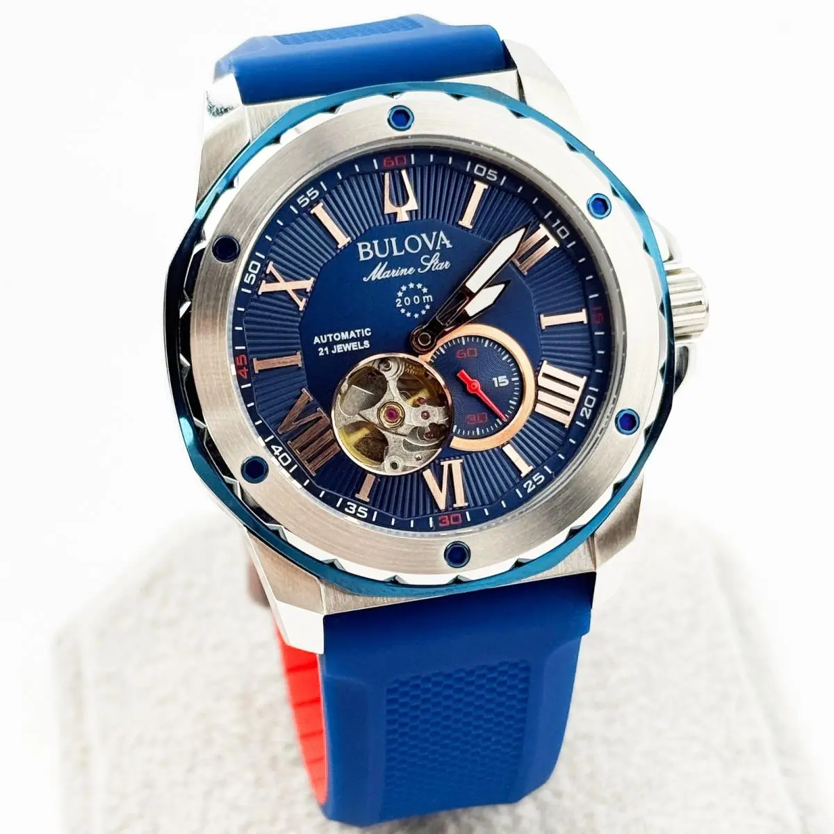 Marine Star Series A Classic Automatic Sports Men`s Watch 45 mm 98A282 by Bulova