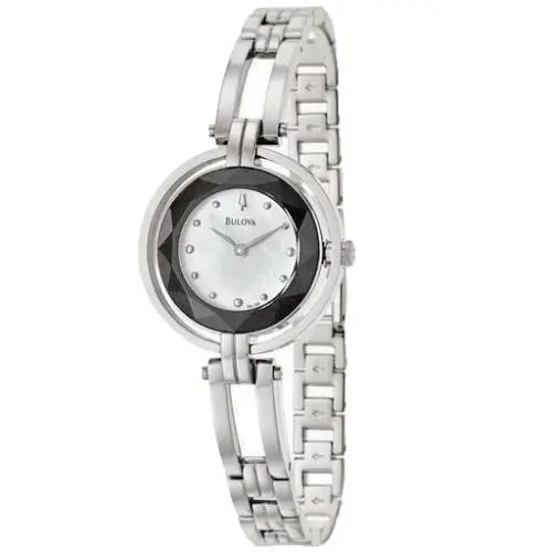 Bulova Women`s Watch Stainless Steel Mother of Pearl Dial 96L159