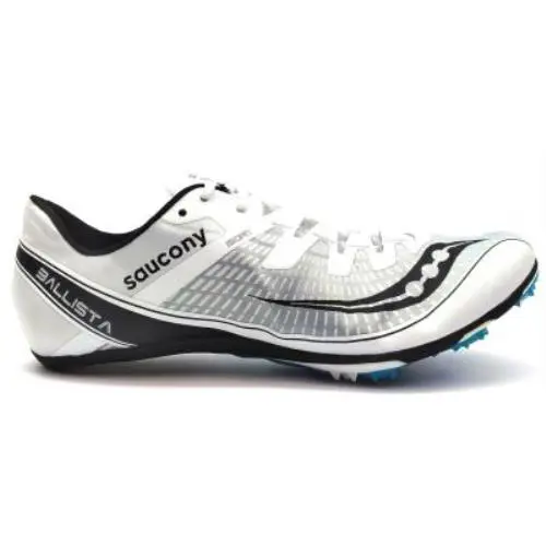 Saucony Ballista 2 Men`s Isofit Running Track Field Shoes Racing Spikes Lace Up