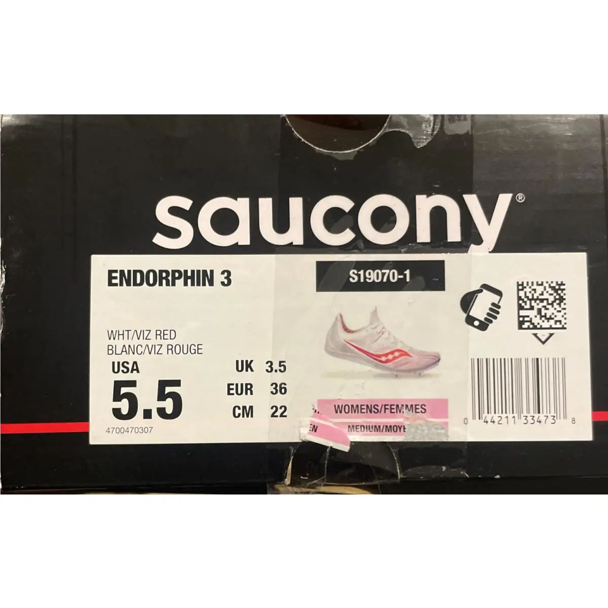 Saucony shoes - Saucony Endorphin Speed - Endorphin Speed - White/Vizired (UPC: 0044211334738) 16