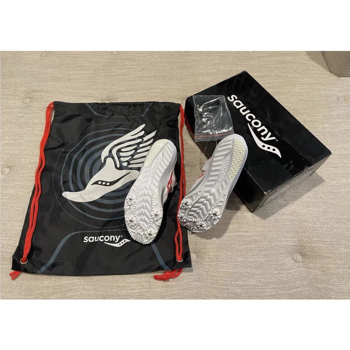 Saucony shoes - Saucony Endorphin Speed - Endorphin Speed - White/Vizired (UPC: 0044211334738) 4