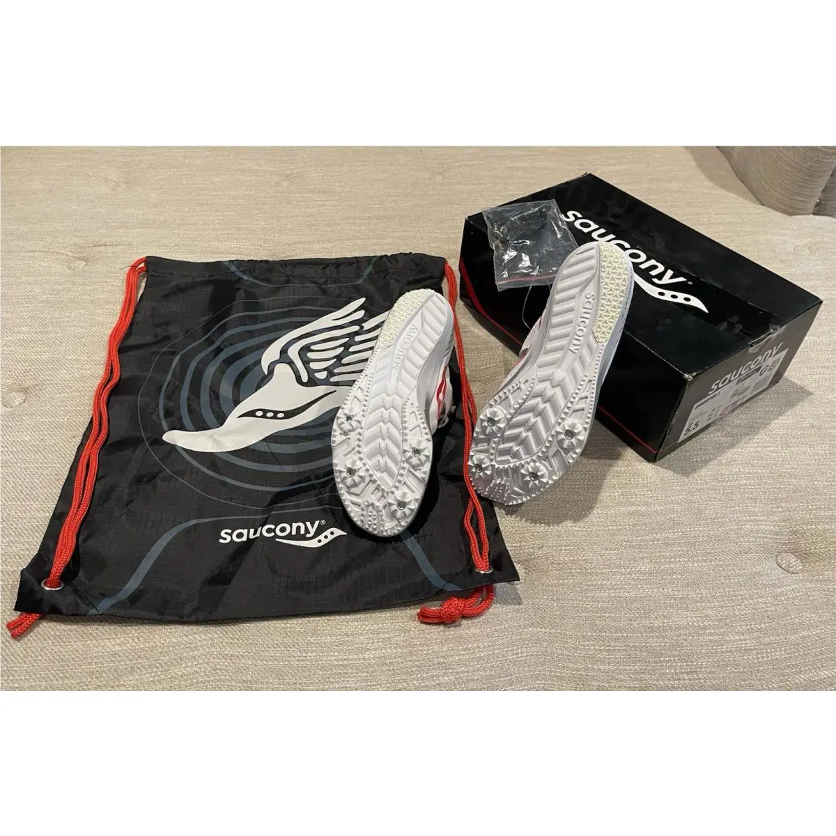 Saucony shoes - Saucony Endorphin Speed - Endorphin Speed - White/Vizired (UPC: 0044211334738) 5