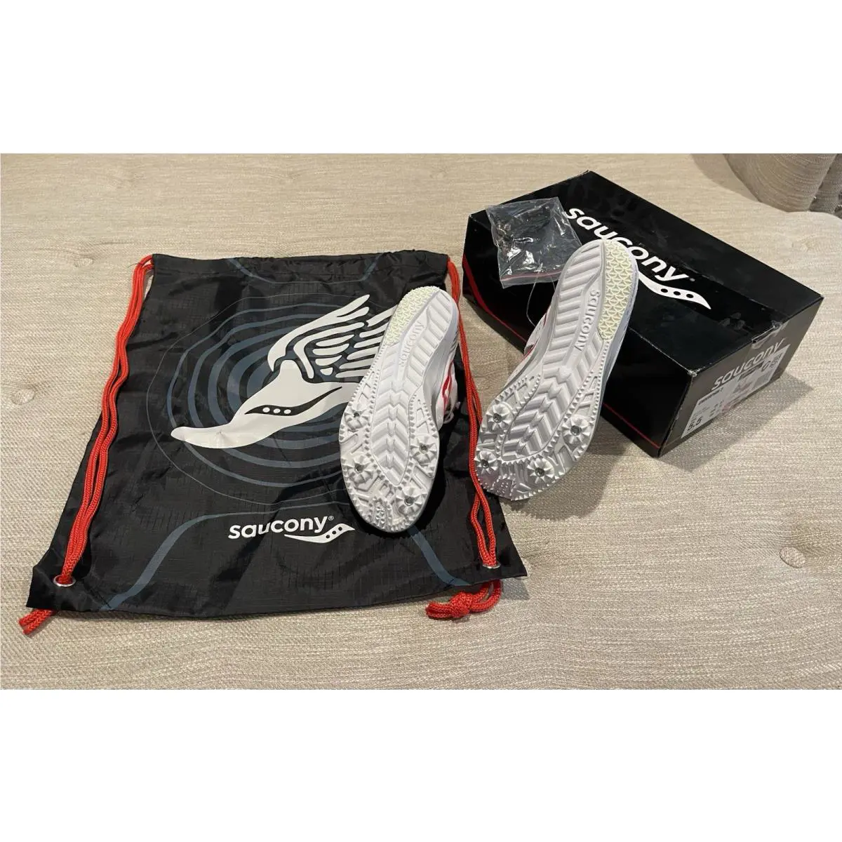 Saucony shoes - Saucony Endorphin Speed - Endorphin Speed - White/Vizired (UPC: 0044211334738) 6