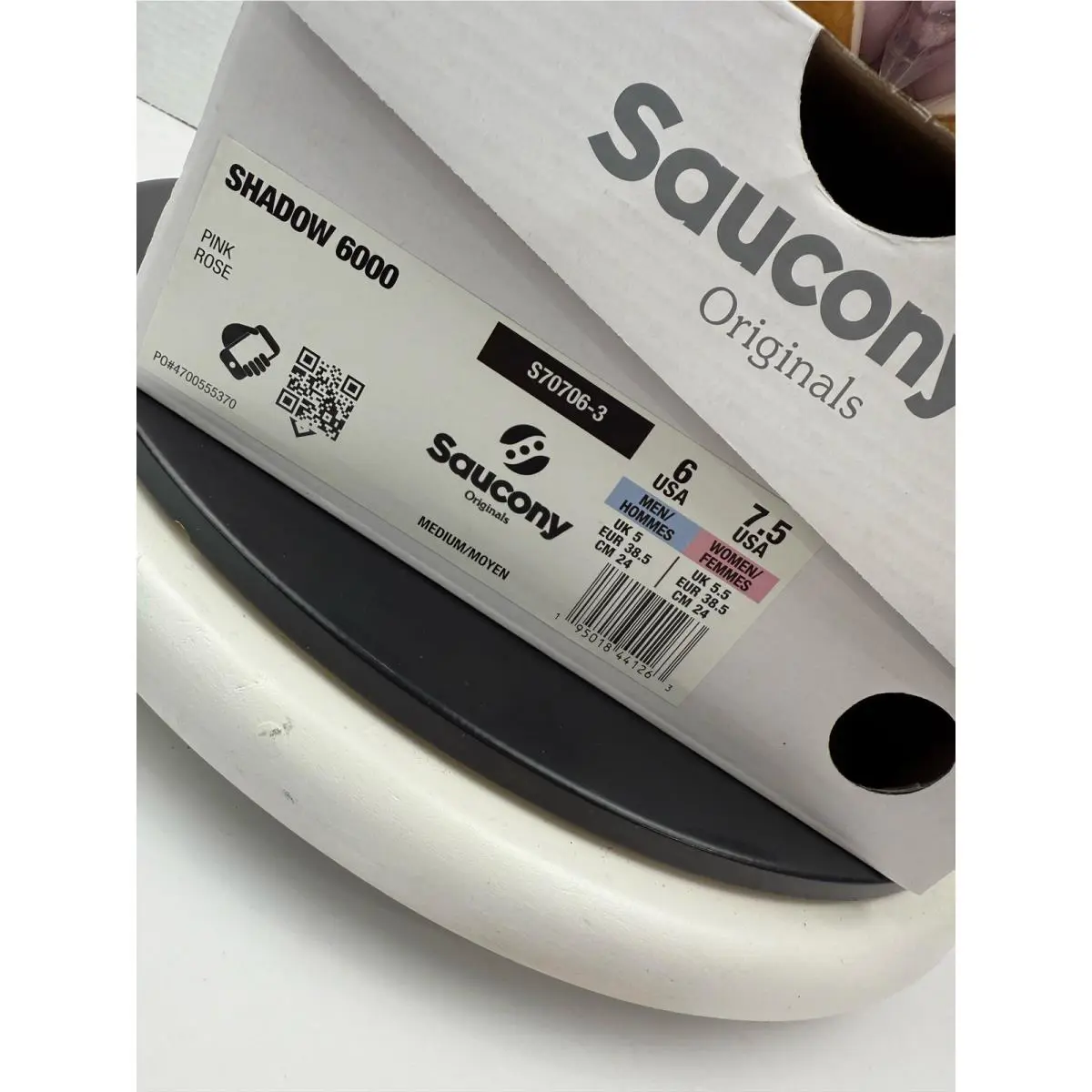 Saucony shoes - Shadow 6000 - Shadow - S70706-3 - Pink (UPC: 195018441270) 2